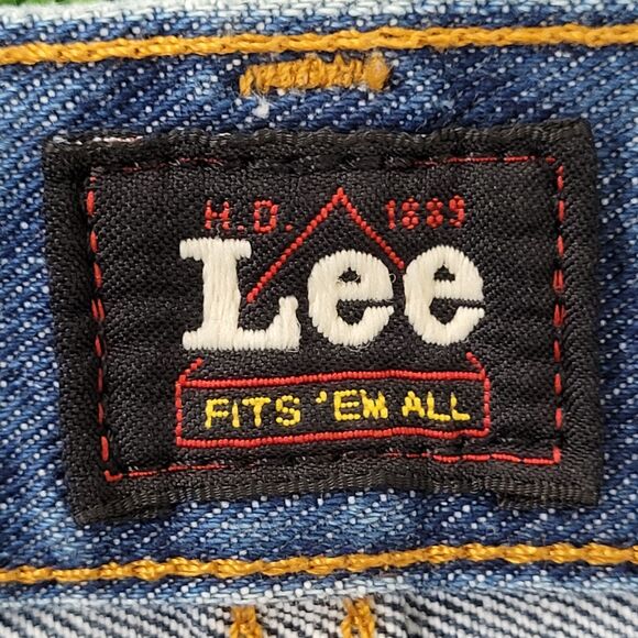 Vintage Y2K LEE Button-Fly Jeans 35x34 (36x34) Blue - Picture 7 of 16